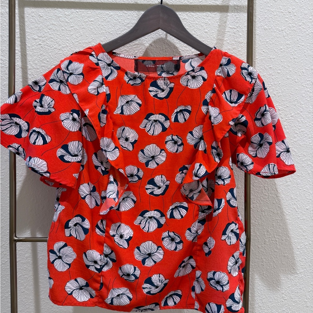 Code x Mode Orange Blouse Size XS